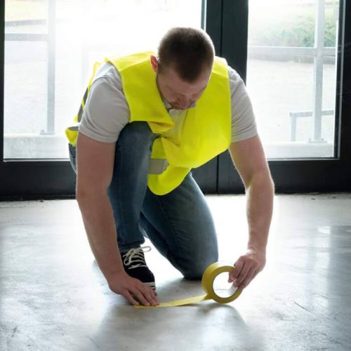 Padlójelölő szalag, DURALINE® BASIC 50/016, sárga