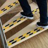 Csúszásgátló szalag, DURALINE® GRIP, 25 mm széles, sárga/fekete