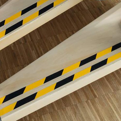 Csúszásgátló szalag, DURALINE® GRIP, 25 mm széles, sárga/fekete