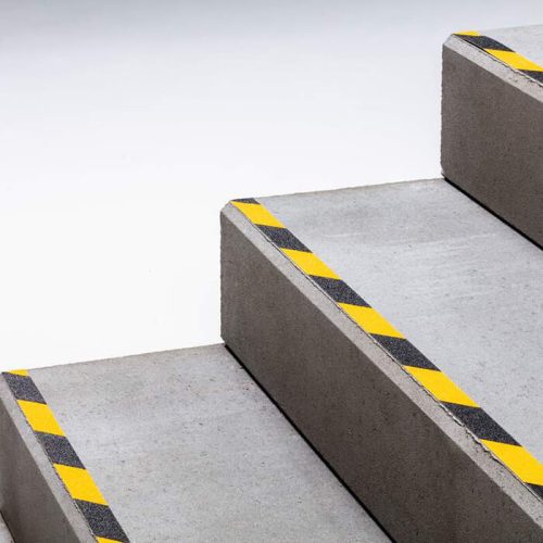 Csúszásgátló szalag, DURALINE® GRIP+, 25 mm széles, sárga/fekete