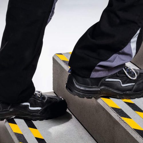 Csúszásgátló szalag, DURALINE® GRIP+, 25 mm széles, sárga/fekete