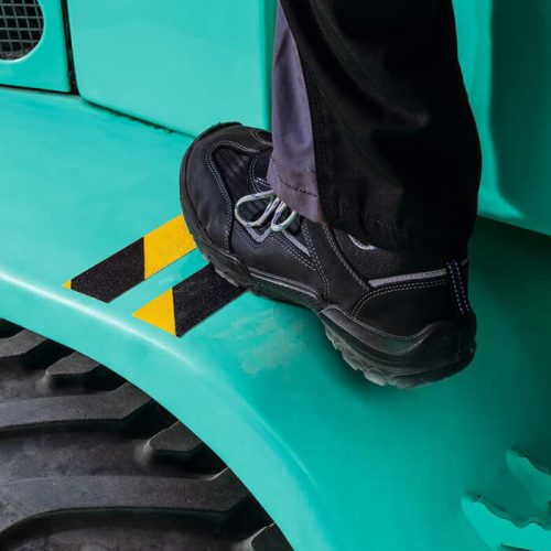 Csúszásgátló szalag, DURALINE® GRIP+, 25 mm széles, sárga/fekete