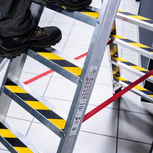 Csúszásgátló szalag, DURALINE® GRIP+, 50 mm széles, sárga/fekete