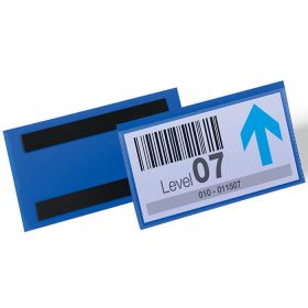 Mágneses logisztikai zseb 150x67 mm, 50db sötétkék