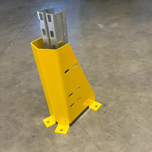 "U" alakú oszlopvédő, 400x140 mm, citromsárga