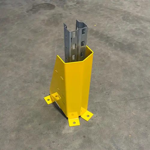 "U" alakú oszlopvédő, 400x140 mm, citromsárga
