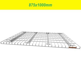 Rácsos polcpanel, 875x1000 mm, horganyzott