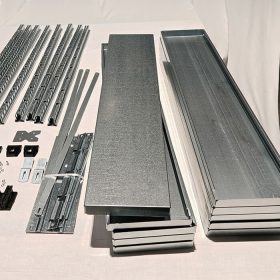  Salgó-ERREX 1300x500mm-es, kiegészítő állvány, 5 polcos