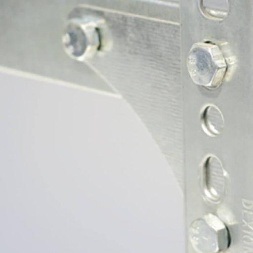 Saroklemez, háromszög, horganyzott